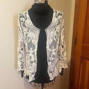 Cream Lace Topper/Jacket